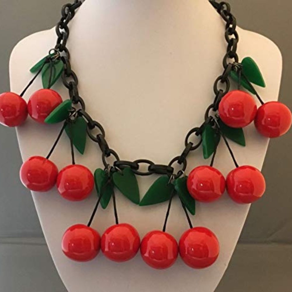 Marion Godart Paris-Cherry Resin Necklace